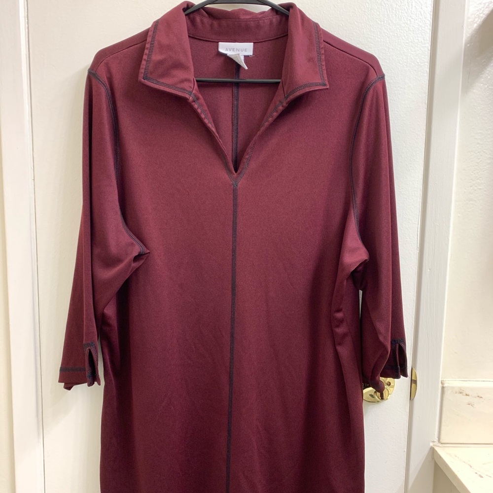 Avenue 3/4 sleeve collard shirt
